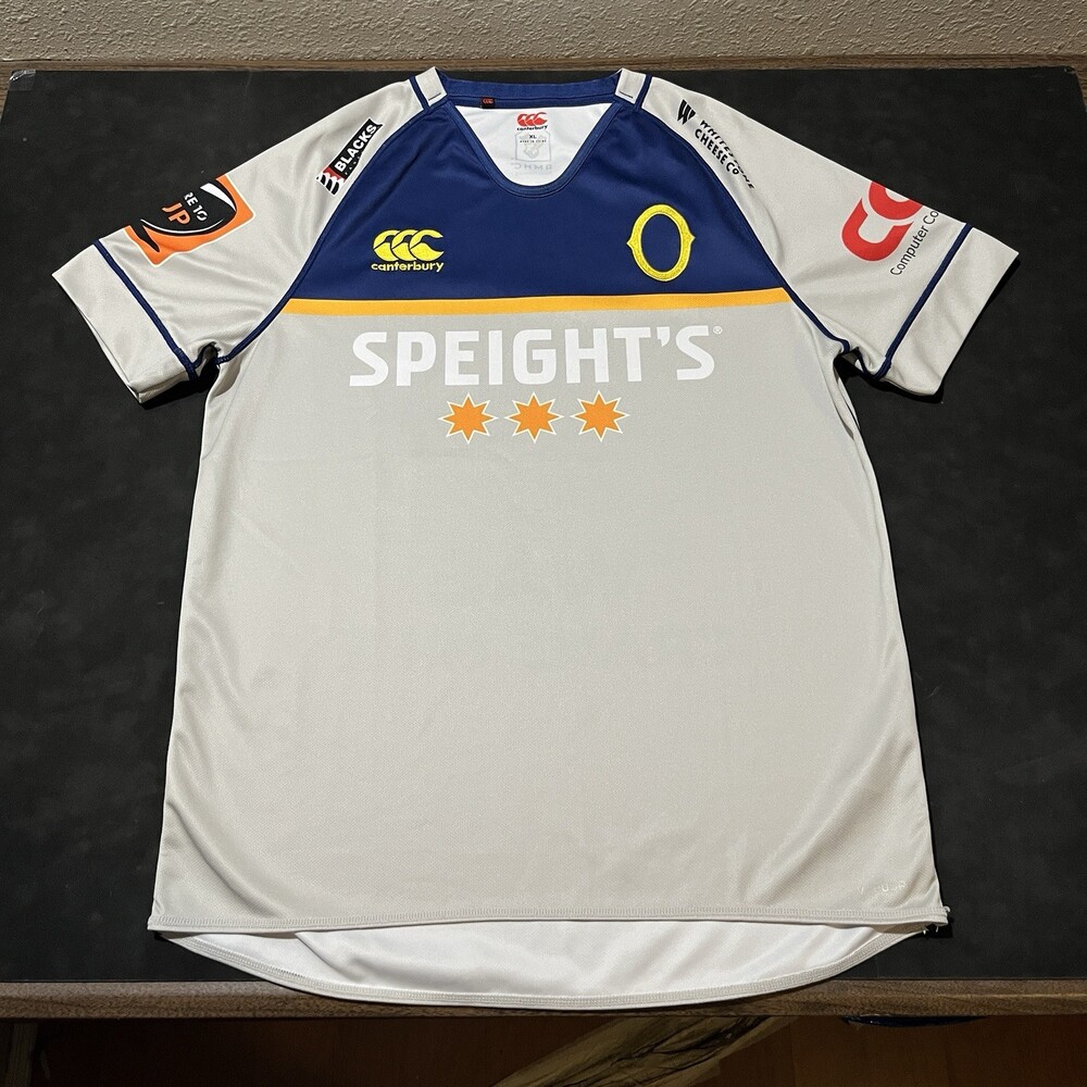 Otago Rugby Jersey Mens XL Silver Canterbury Speight's Vapodri Shirt New Zealand